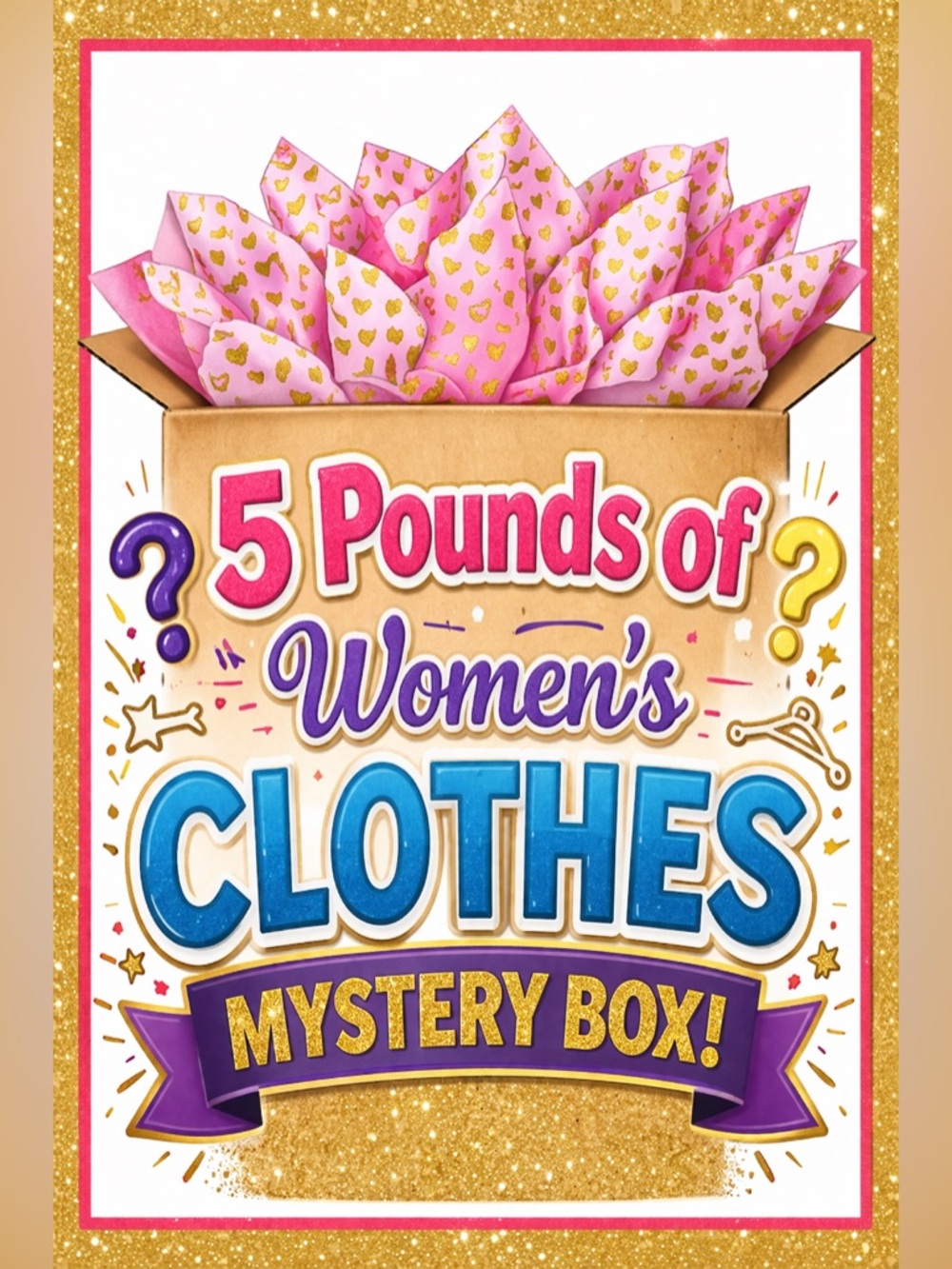 Reseller Mystery 5 Pound Box Women's Clothes Great Brands Variety of Sizes